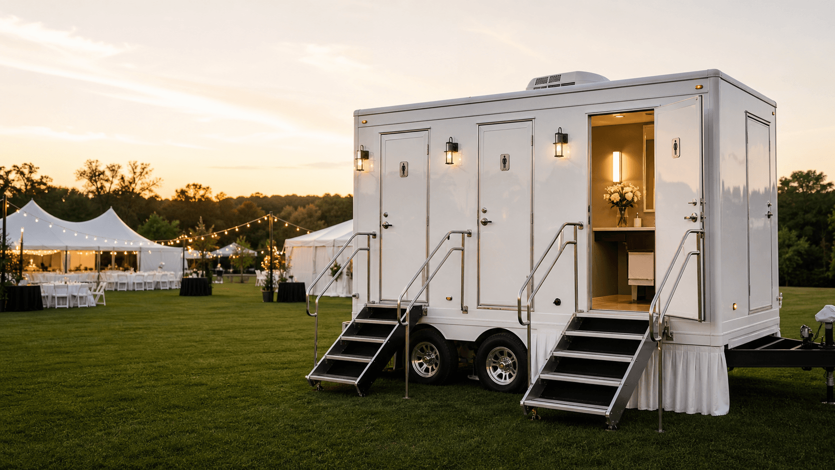 Restroom trailers